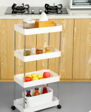 Miniatura 6 de Carrito de almacenamiento de 4 niveles